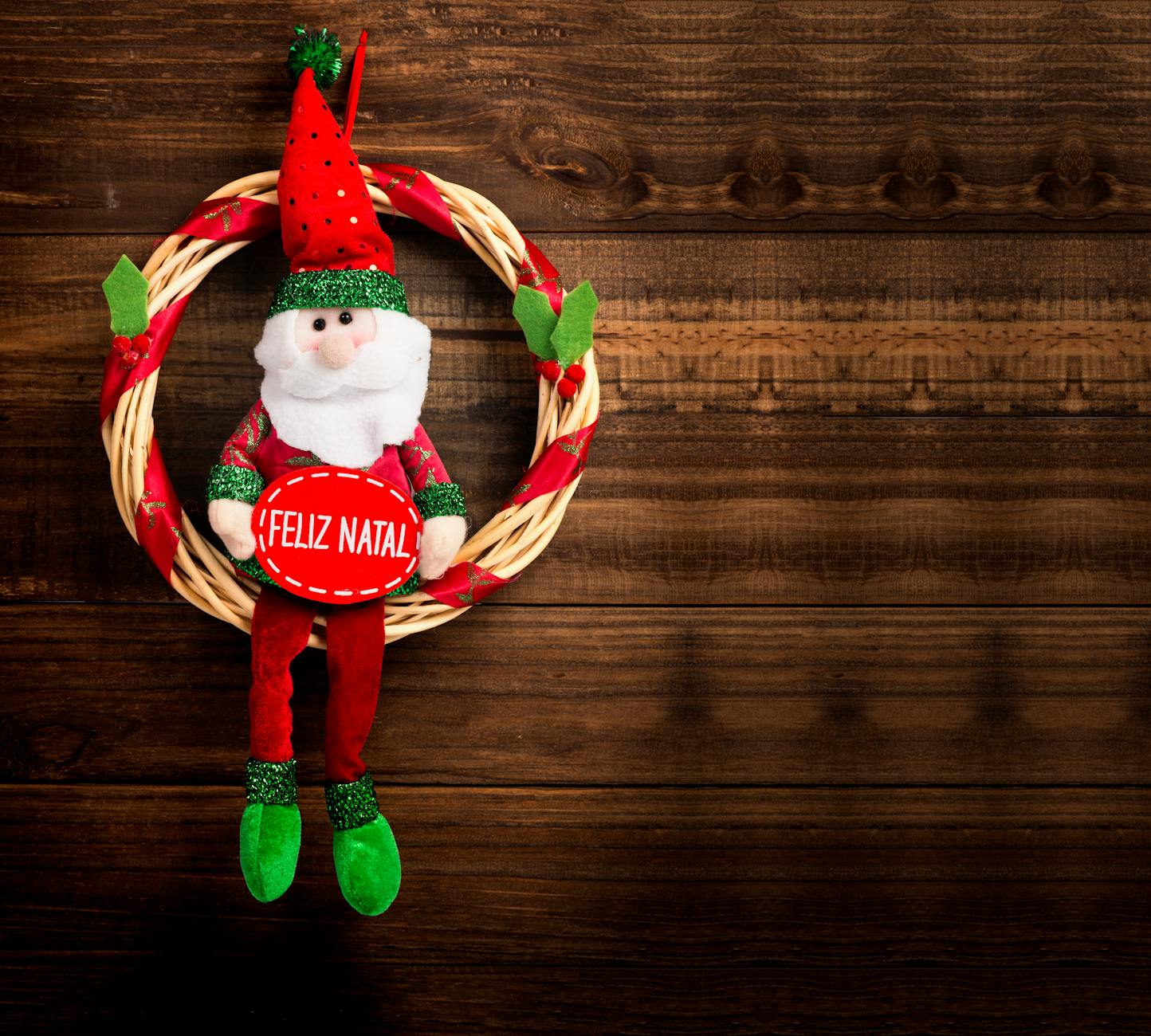 santa claus wreath